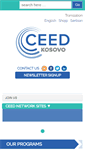 Mobile Screenshot of ceed-kosovo.org