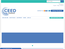 Tablet Screenshot of ceed-kosovo.org